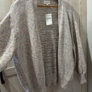 Lou & Grey Open-Front Cardigan-OVERSIZED XS
 Knit